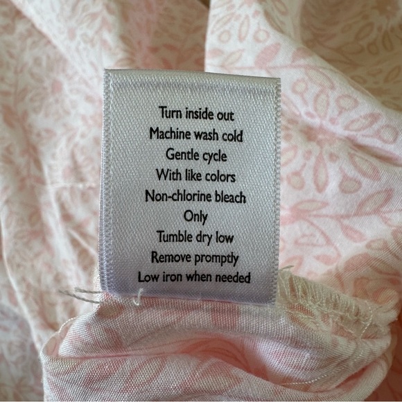 New Cottage Chic Vintage Style Pajama Gown Dress 100% Cotton - Picture 7 of 9